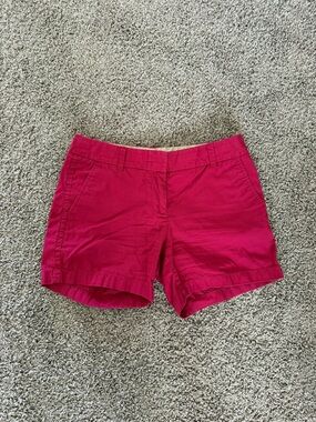 J. Crew Bright Pink Chino Shorts